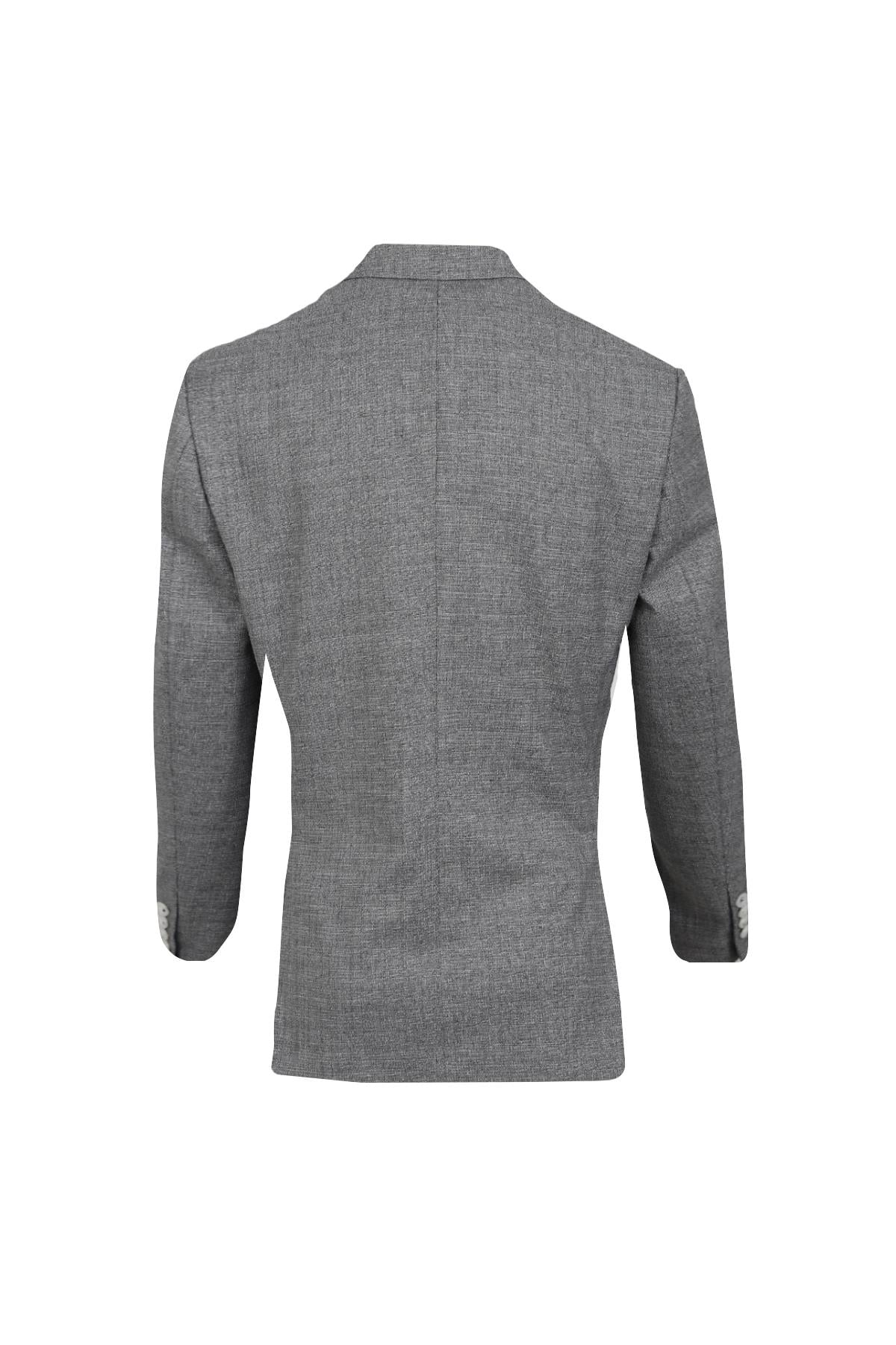 Gri Comfort Fit 6 Drop Takım Elbise