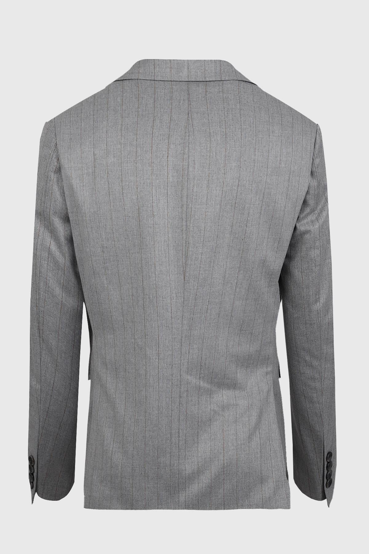 Gri Comfort Fit 6 Drop Takım Elbise