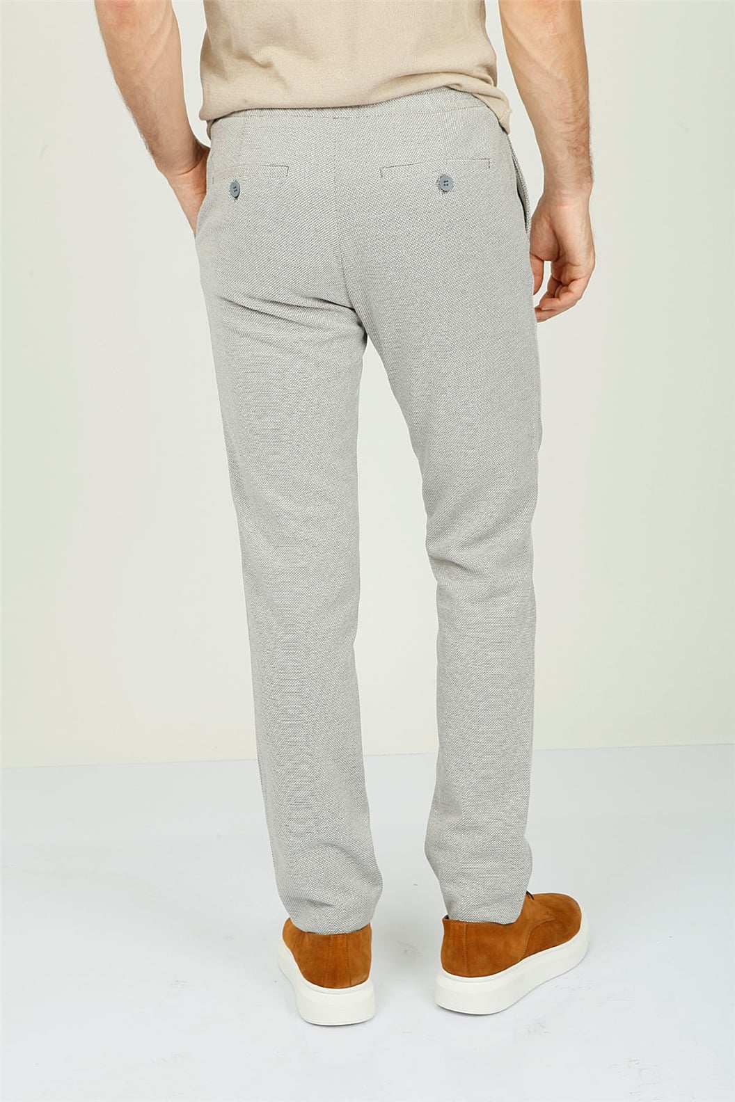 Gri Comfort Fit Jogger Pantolon