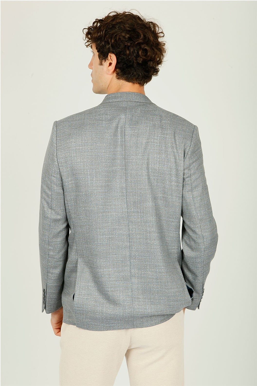 Gri Regular Fit 4 Drop Ceket