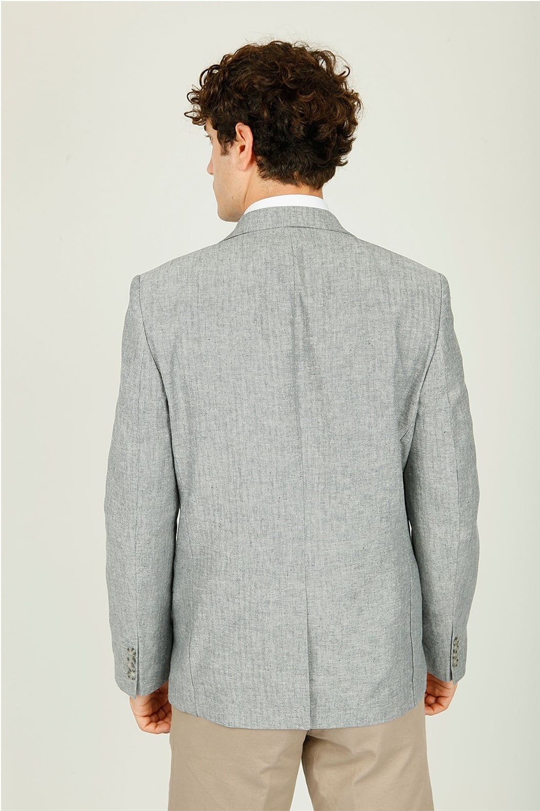 Gri Regular Fit 6 Drop Ceket