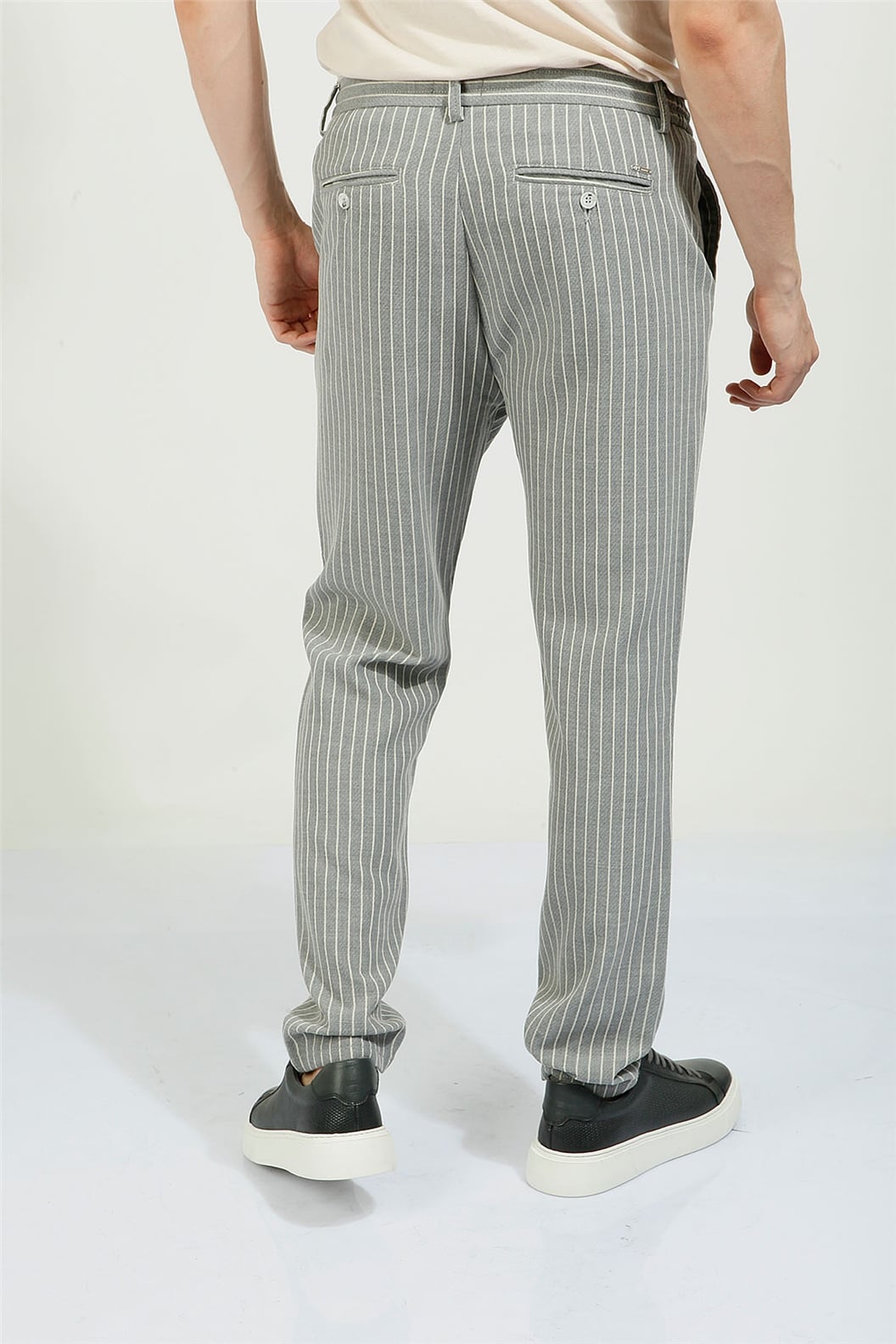 Gri Slim Fit Jogger Pantolon