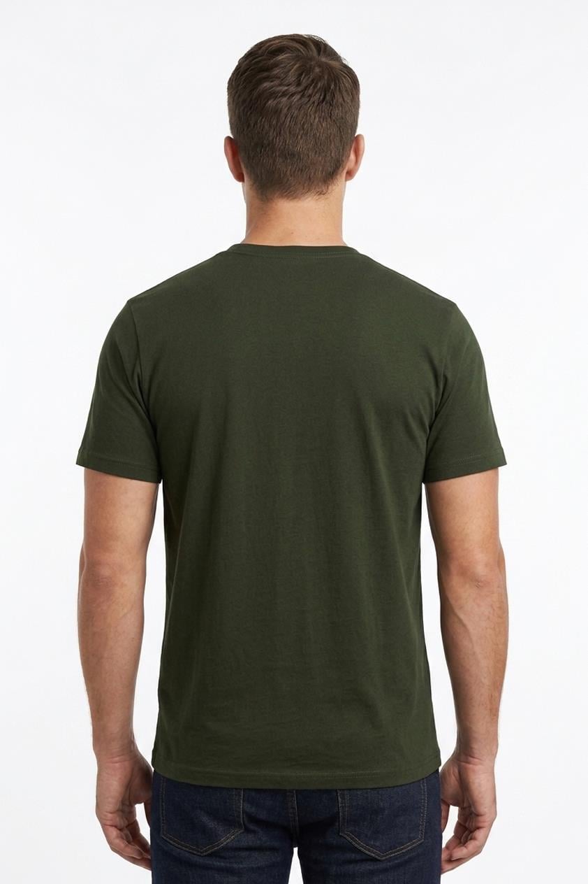 HAKİ Bisiklet Yaka Basic T-Shirt