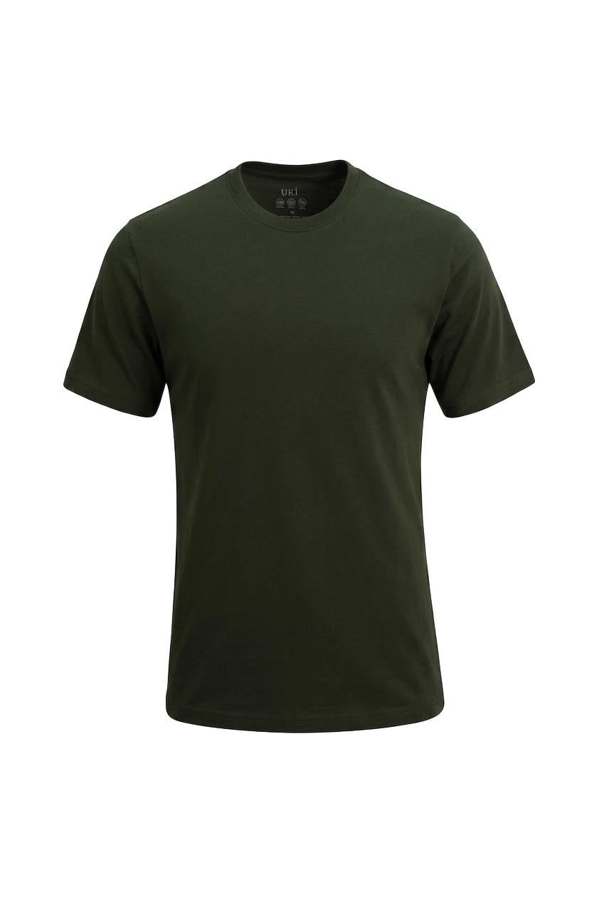 HAKİ Bisiklet Yaka Basic T-Shirt