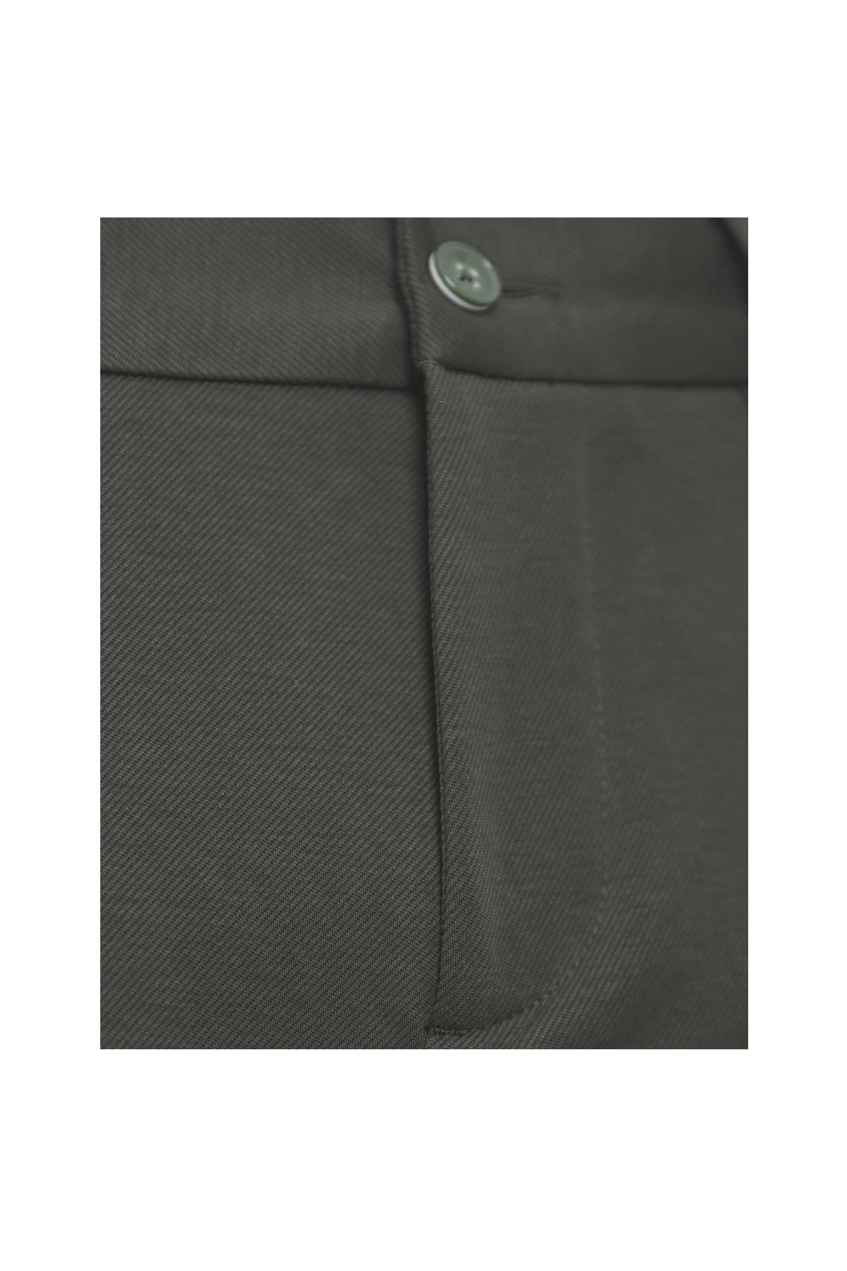HAKİ Comfort Fit Bermuda Şort