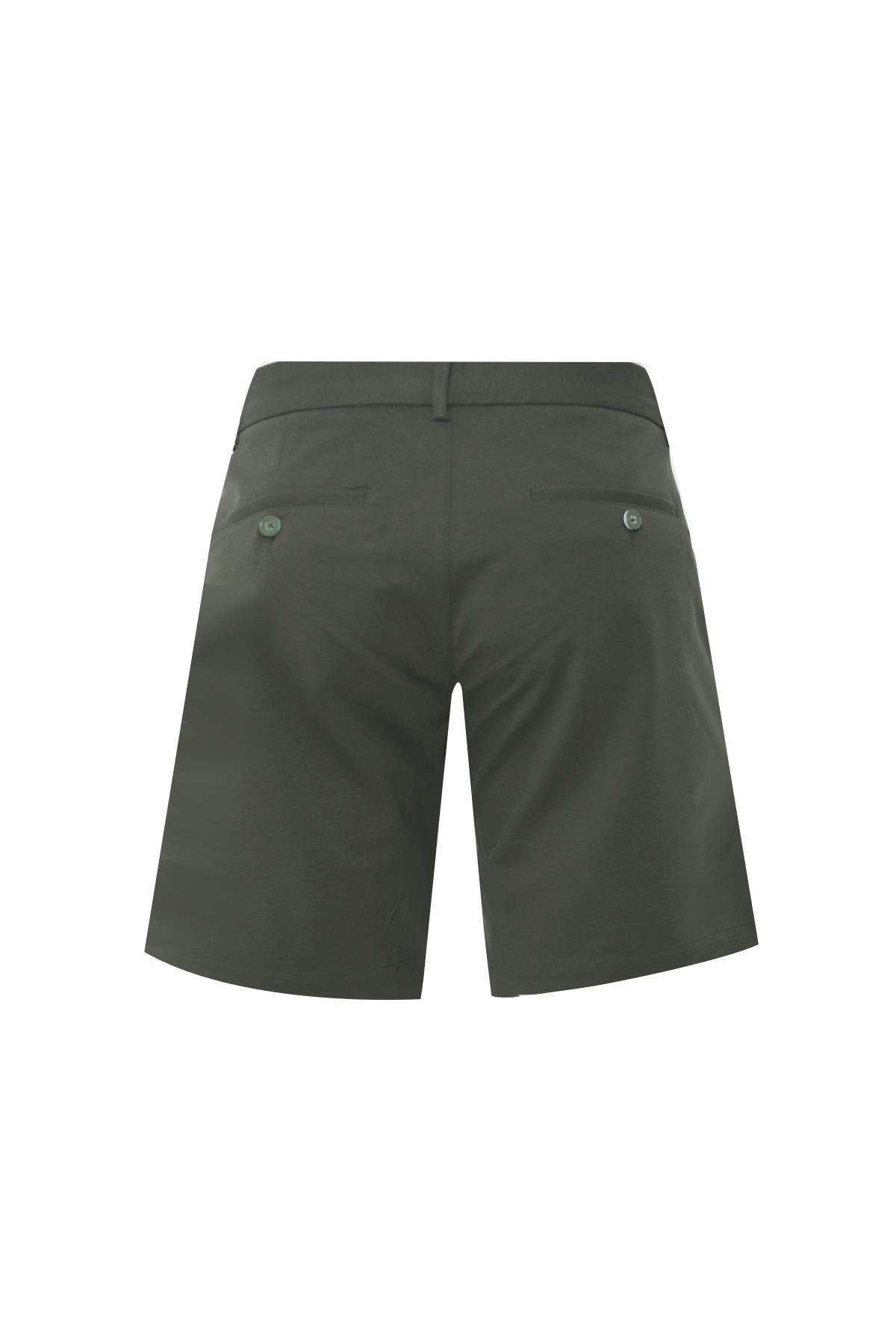 HAKİ Comfort Fit Bermuda Şort