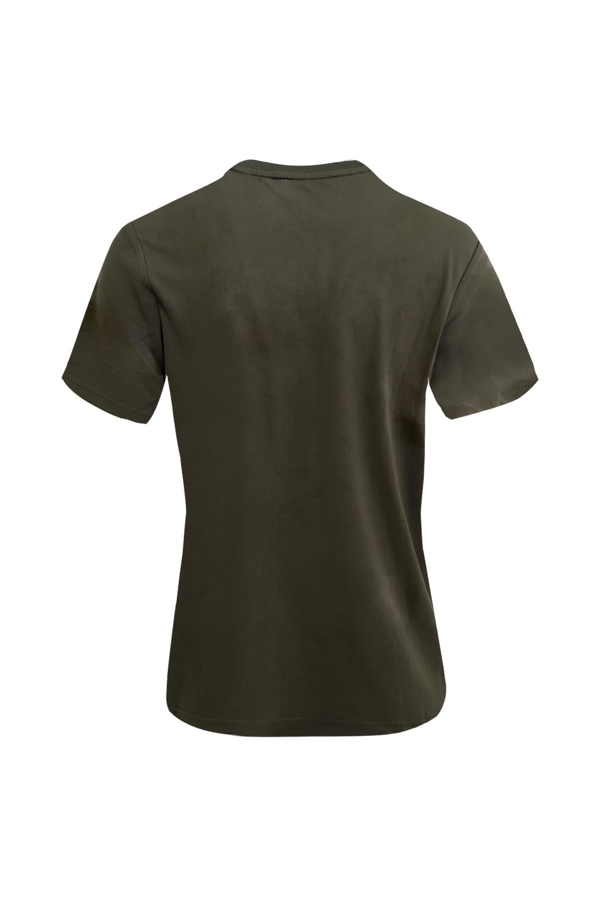 HAKİ Dark In Black Modal Bisiklet Yaka T-shirt