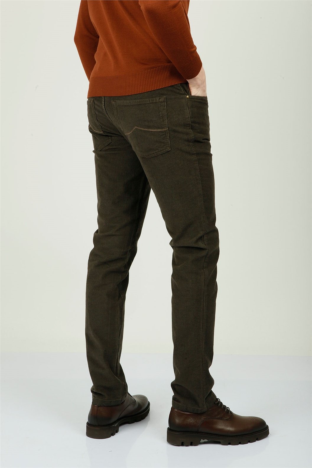 Haki Slim Fit 5 Cep Pantolon