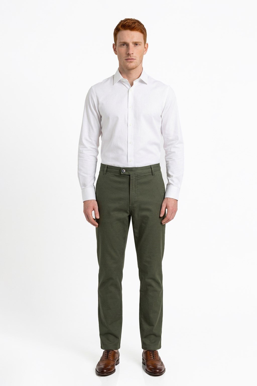 HAKİ Slim Fit Chino Pantolon