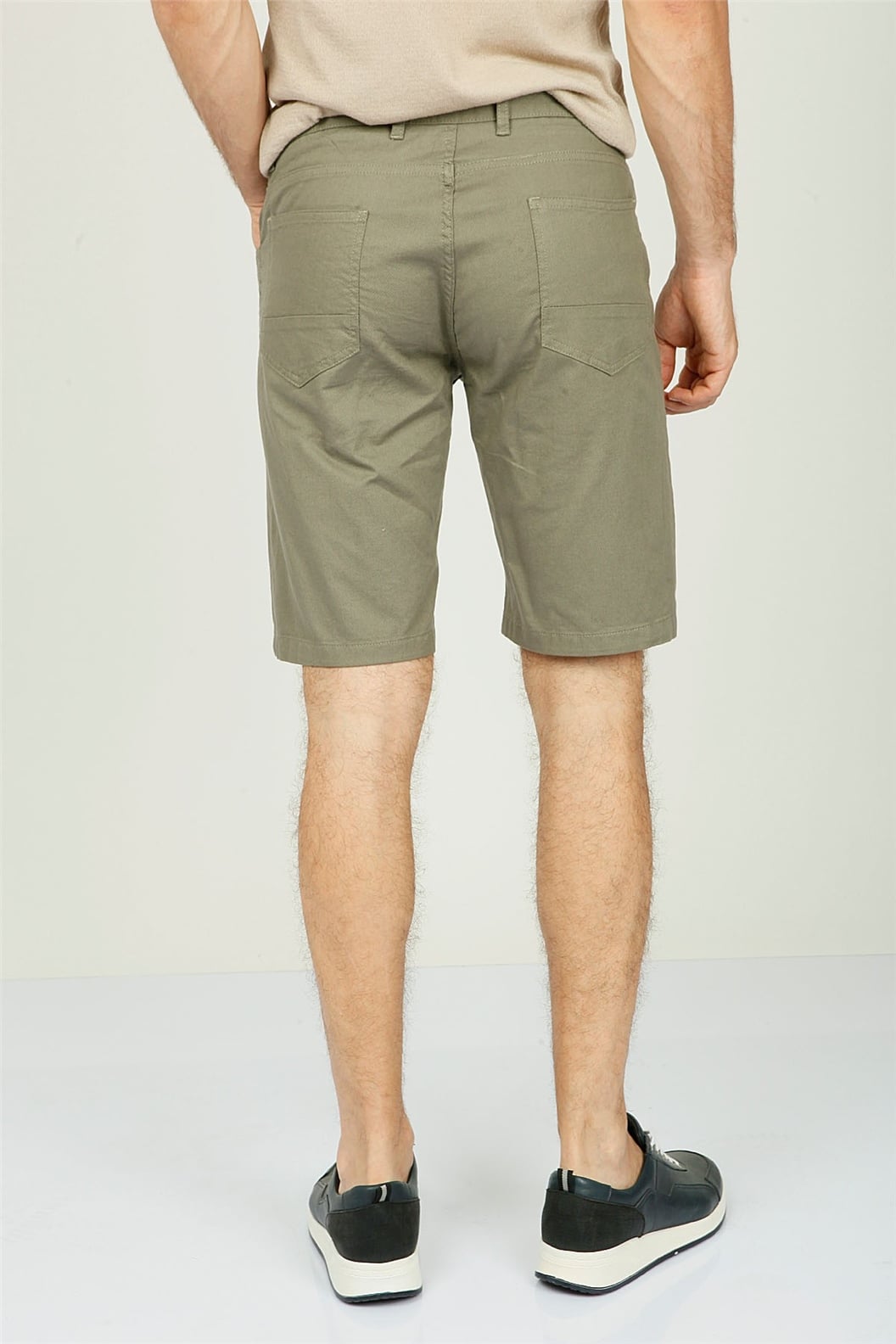 Haki Slim Fit  Deniz Şortu