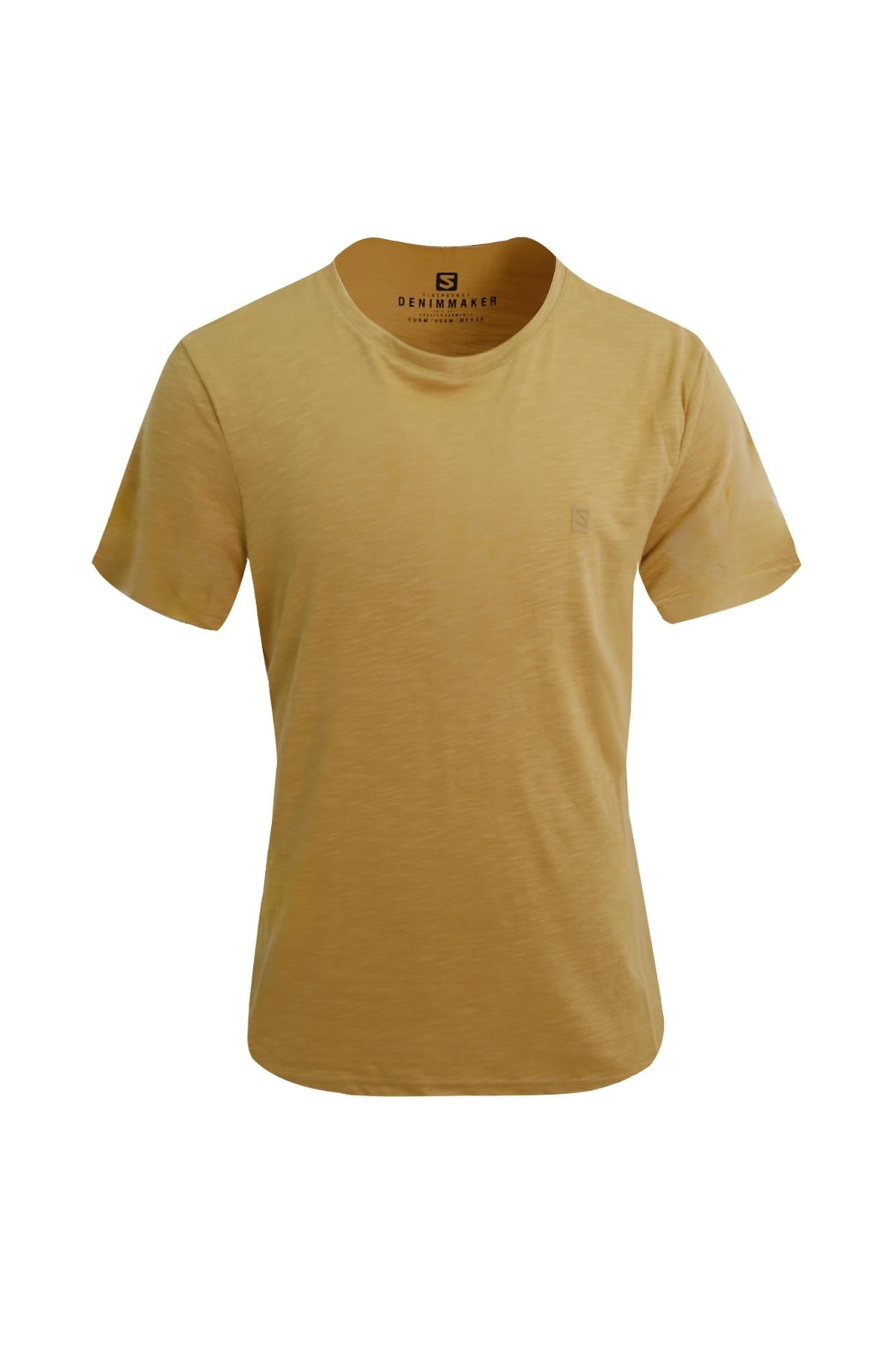 HARDAL Denim Marker Modal Bisiklet Yaka T-shirt