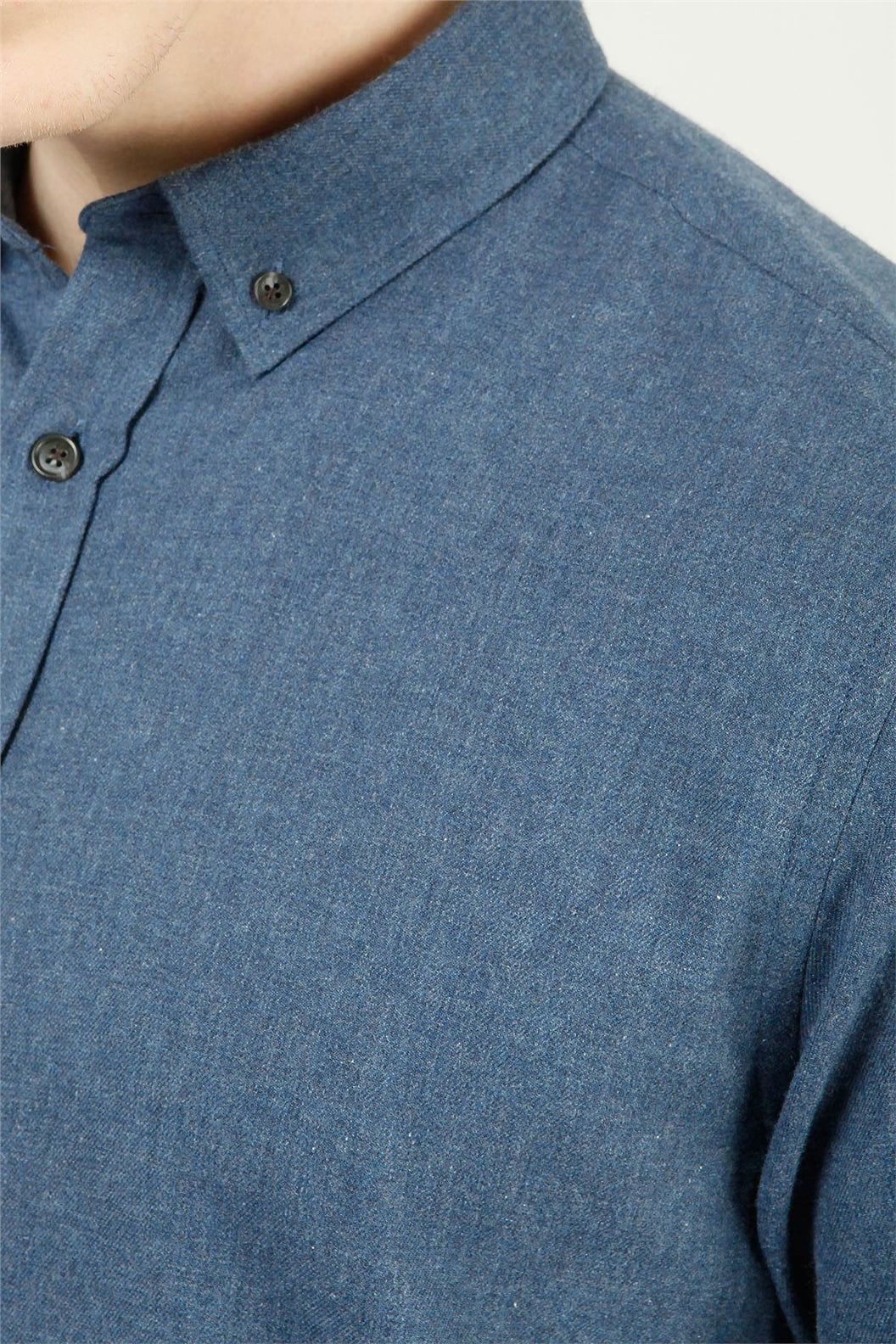 İndigo Comfort Fit Uzun Kol Gömlek
