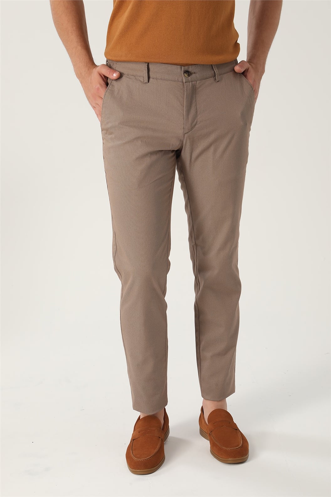 Kahve Comfort Fit Pantolon