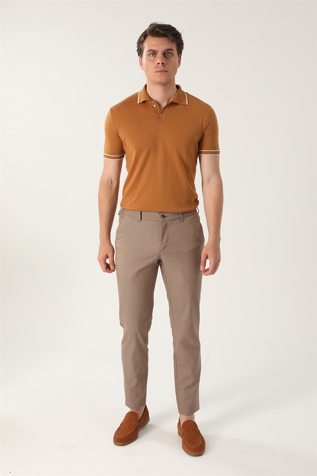 Kahve Comfort Fit Pantolon