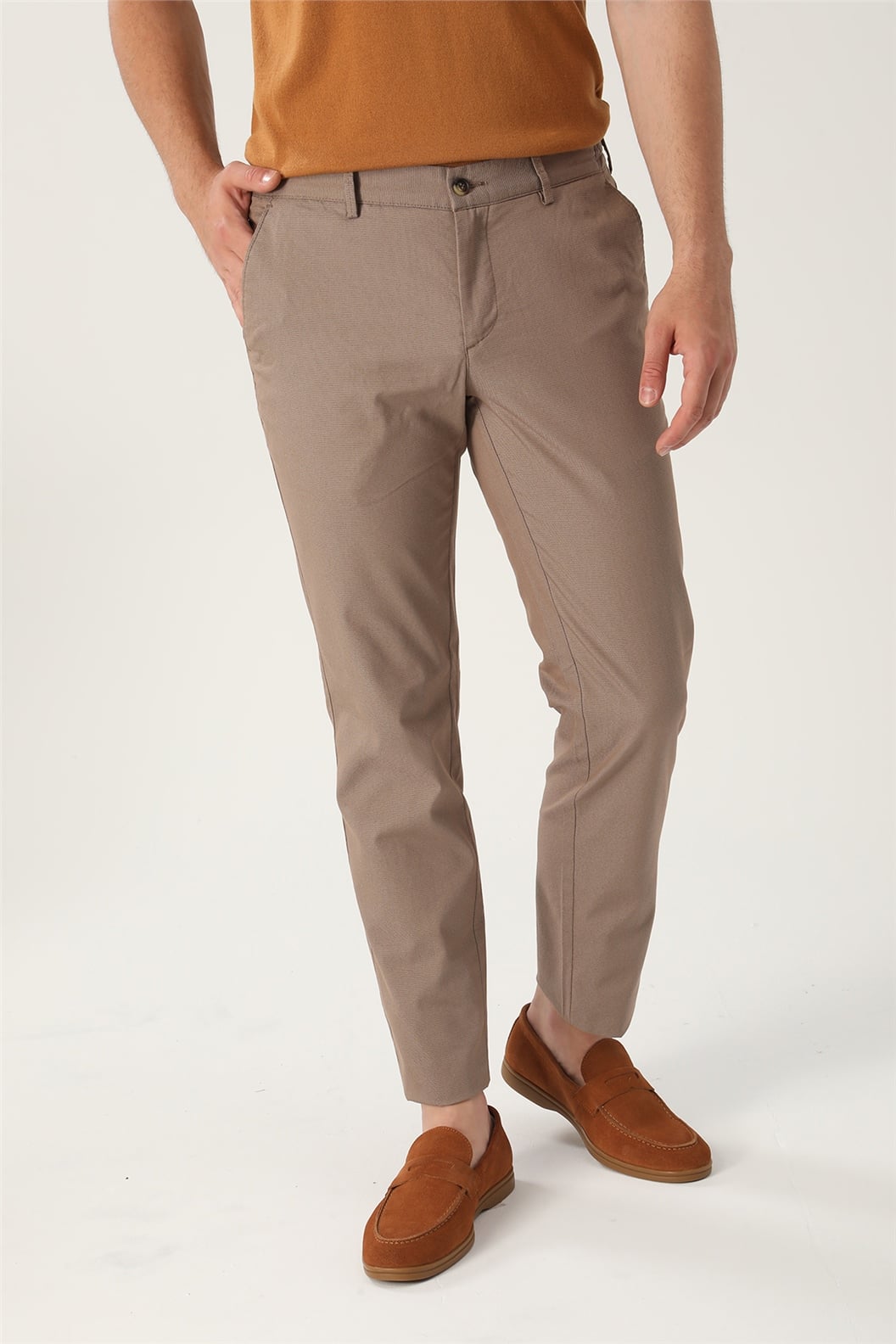 Kahve Comfort Fit Pantolon