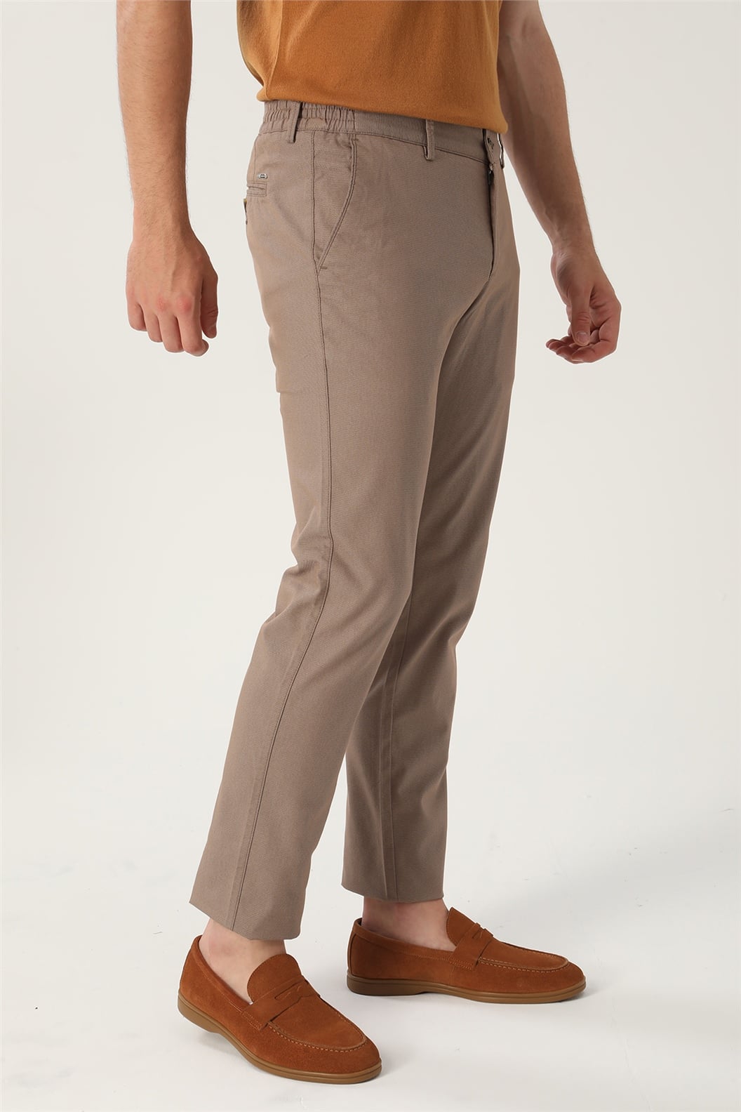 Kahve Comfort Fit Pantolon