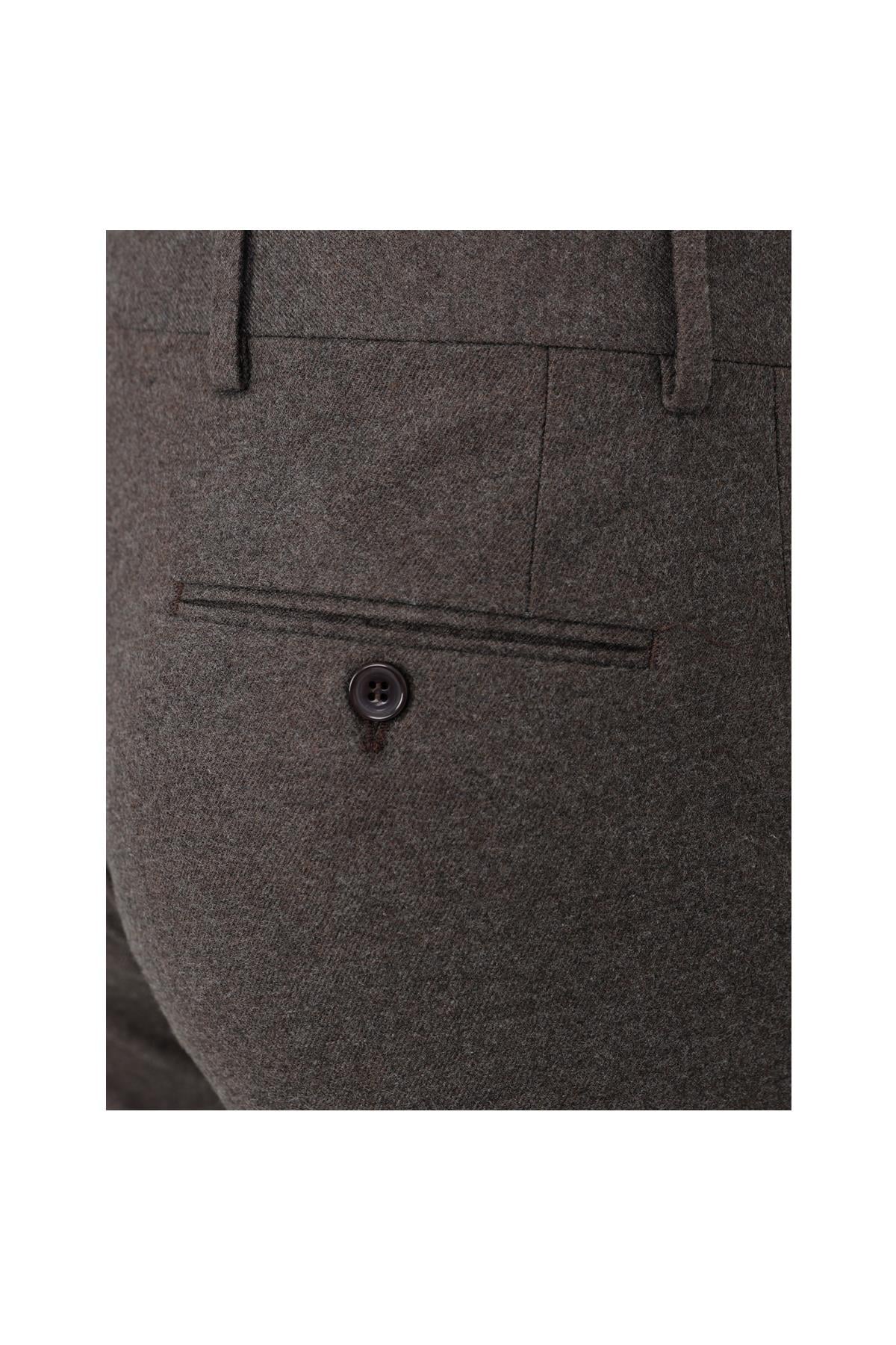 KAHVE Flanel Pantolon
