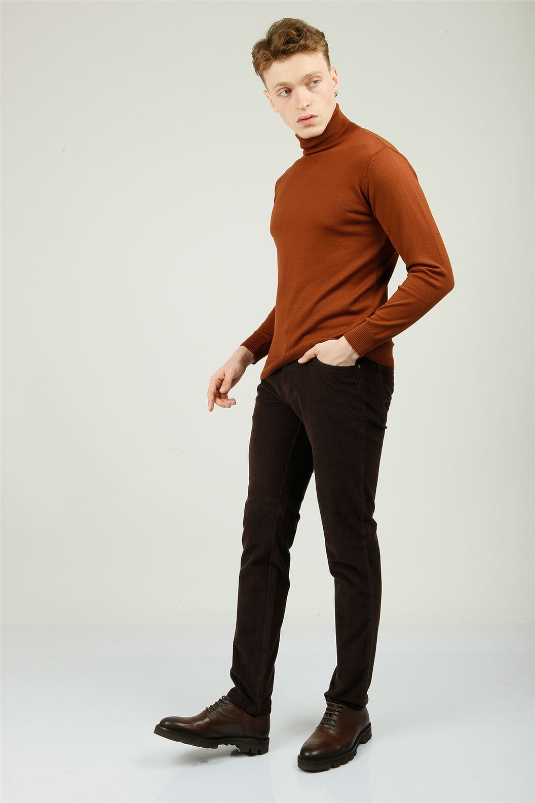 Kahve Slim Fit 5 Cep Pantolon