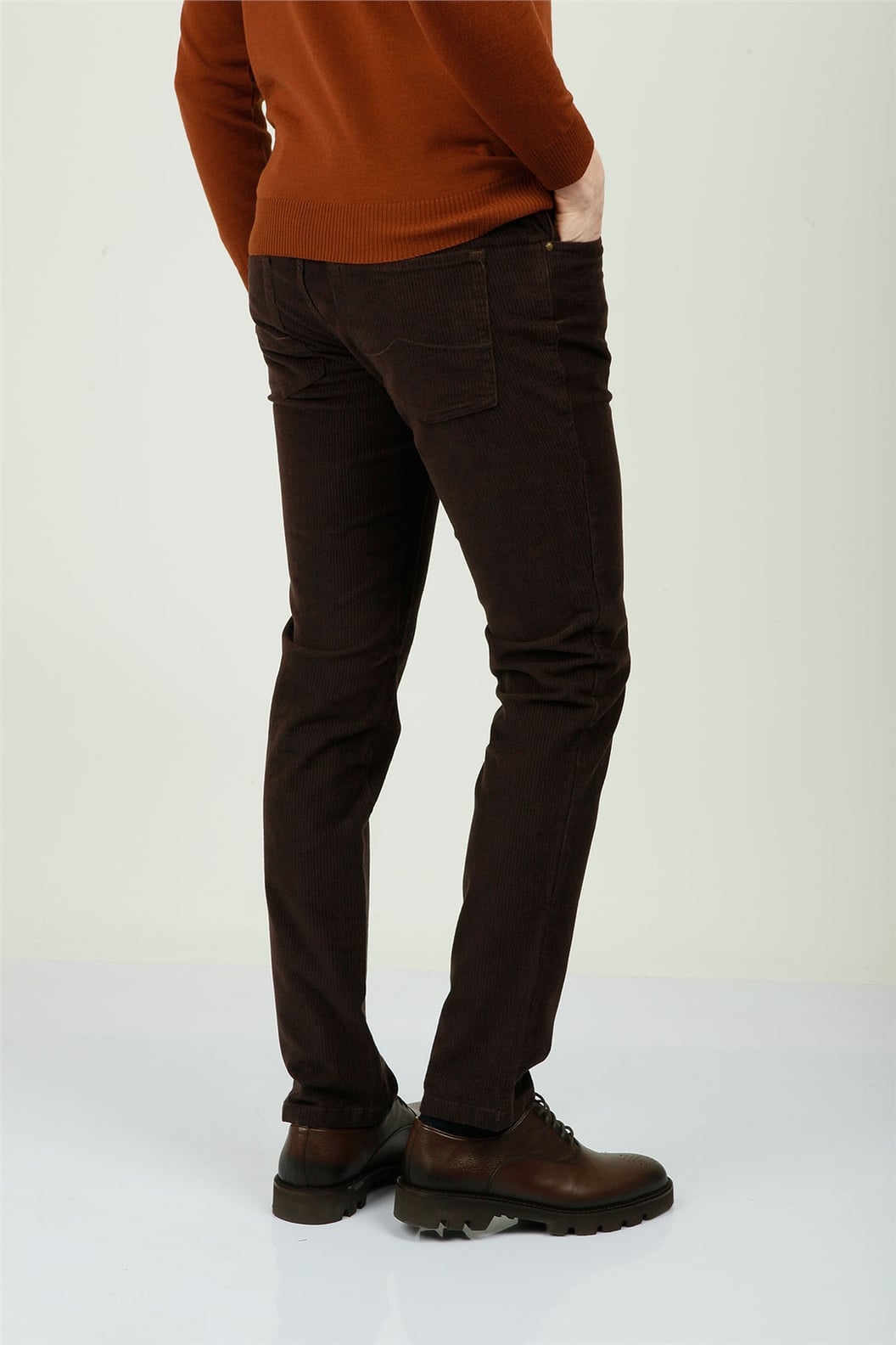 Kahve Slim Fit 5 Cep Pantolon