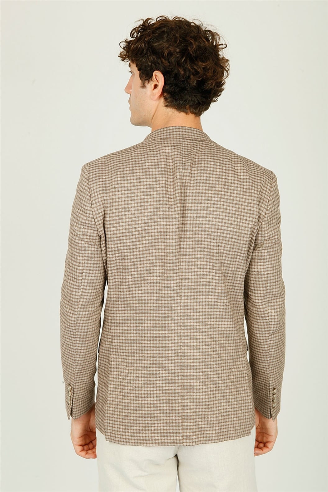 Kahve Slim Fit 6 Drop Ceket
