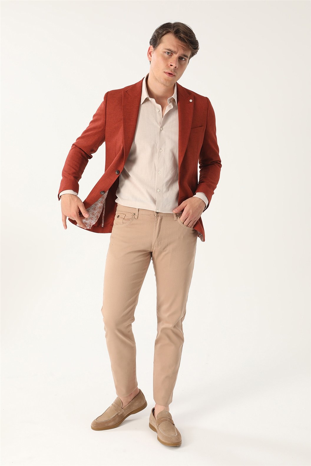 Kiremit Comfort Fit 6 Drop Ceket
