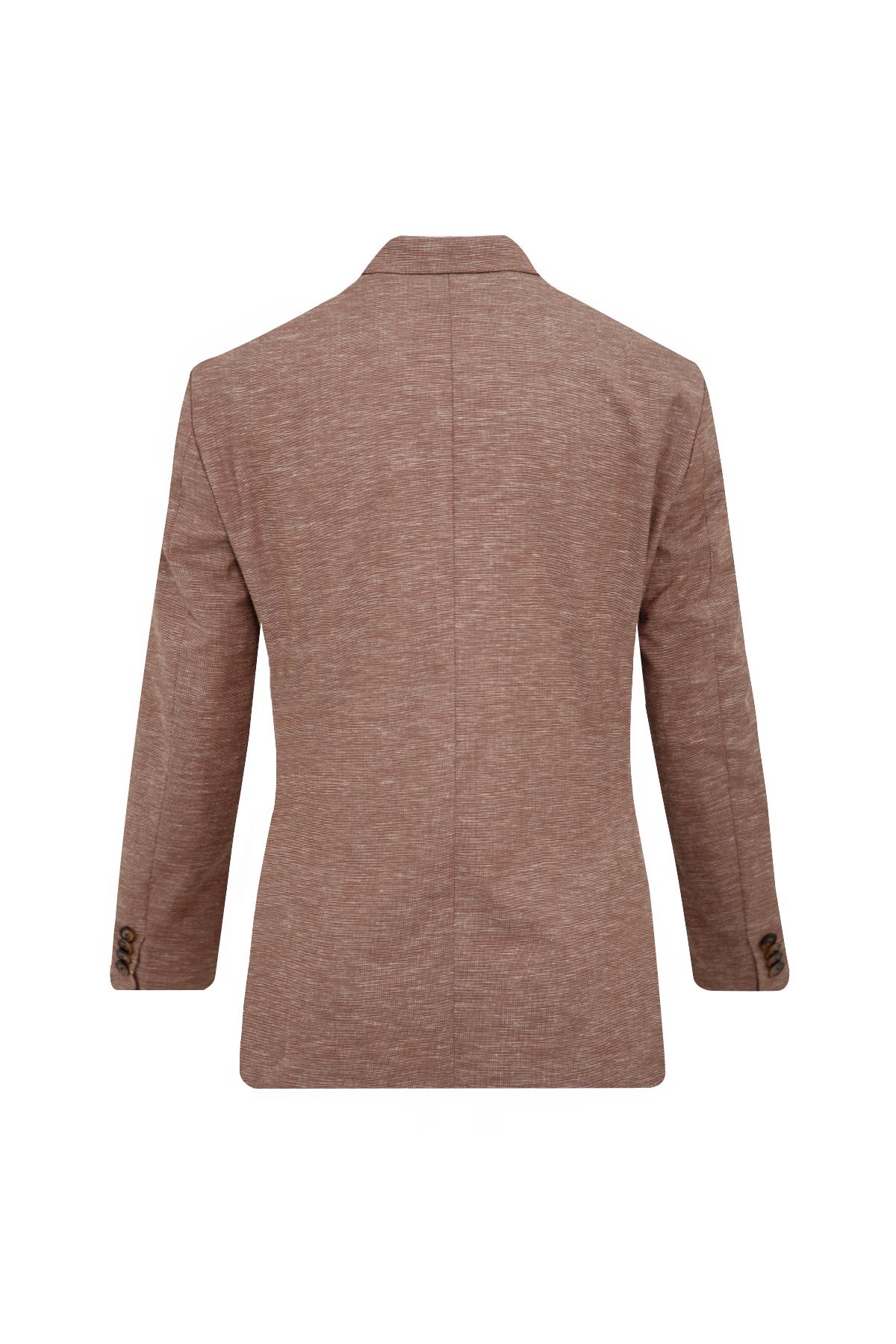 KİREMİT Comfort Fit Casual Keten Ceket