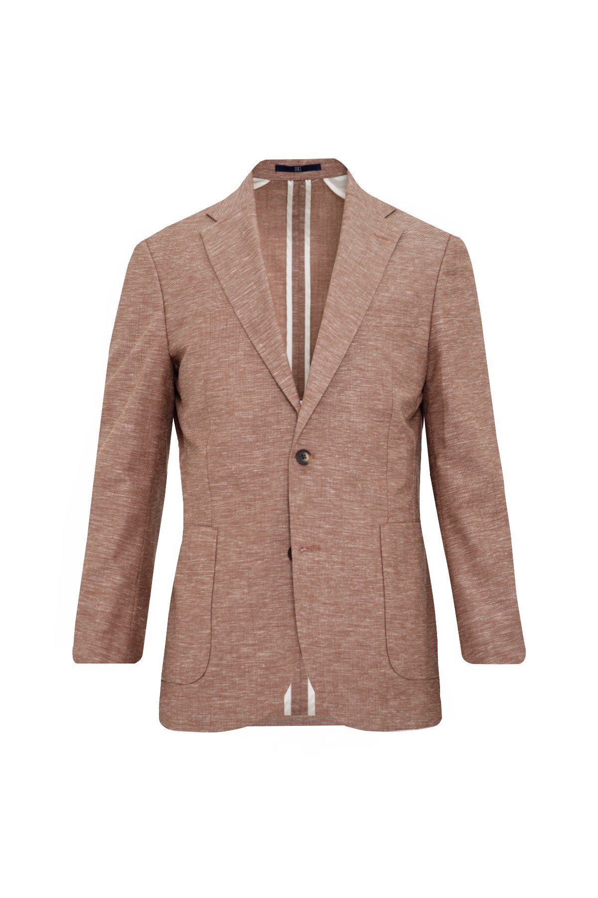 KİREMİT Comfort Fit Casual Keten Ceket