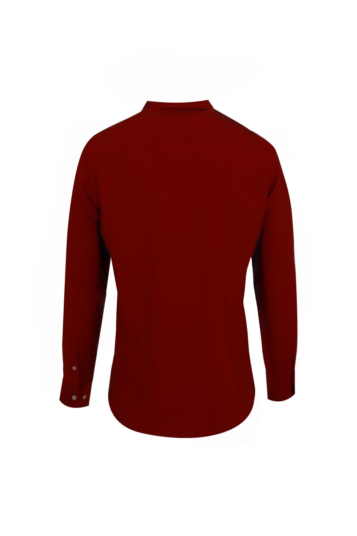 Kiremit Slim Fit Uzun Kol Gömlek