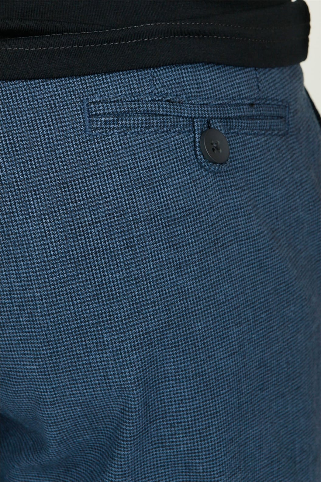 Koyu Lacivert Comfort Fit Chino Pantolon