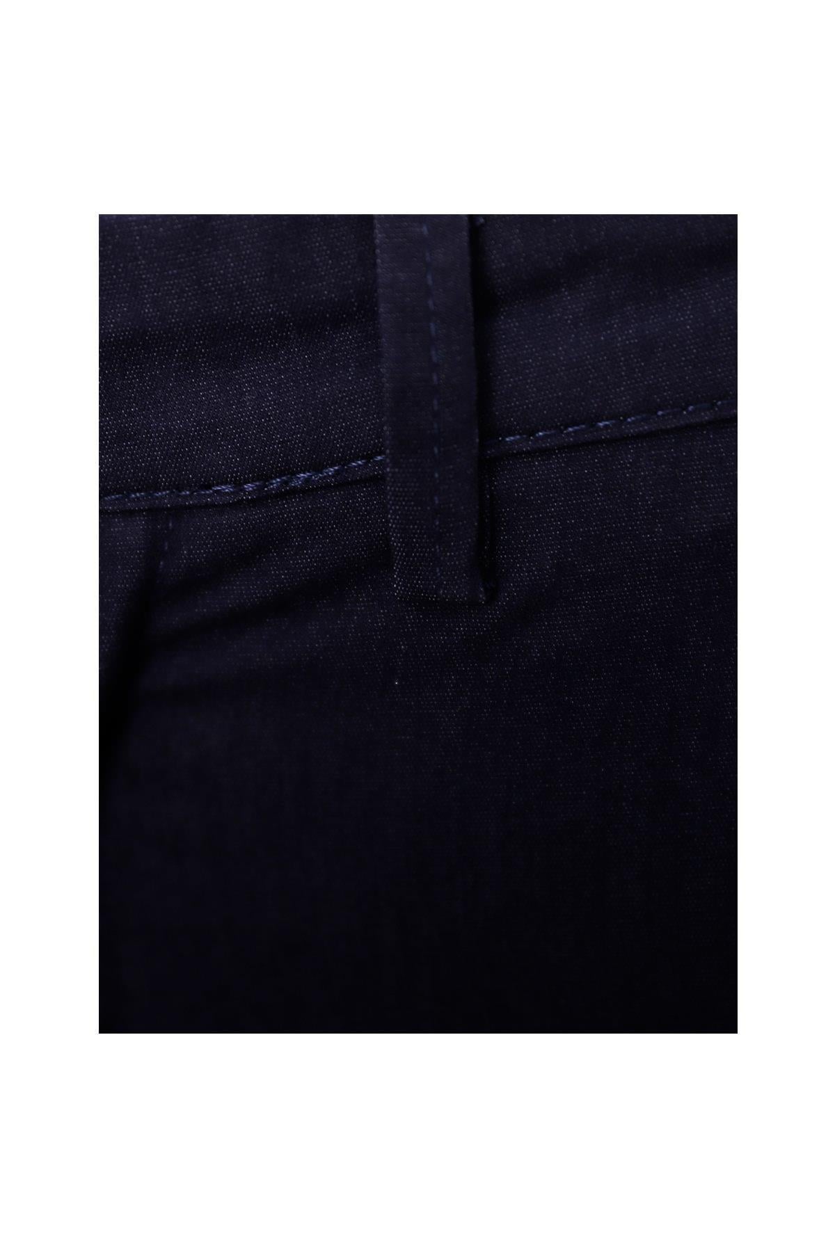 Koyu Lacivert Comfort Fit Chino Pantolon