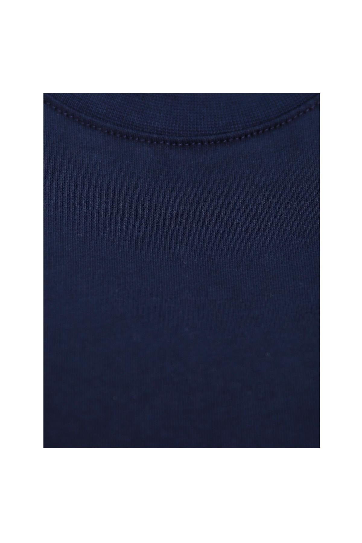 LACİVERT Bisiklet Yaka Basic T-Shirt