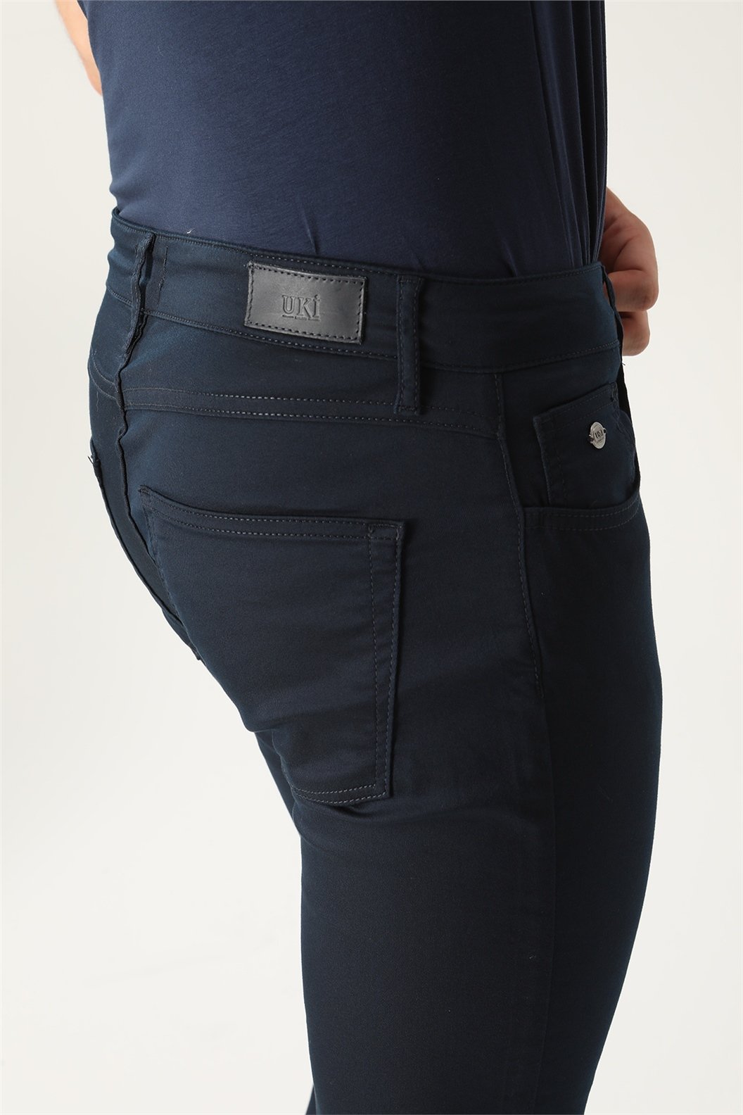 Lacivert Comfort Fit 5 Cep Pantolon