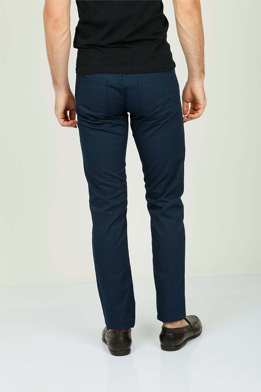Lacivert Comfort Fit 5 Cep Pantolon
