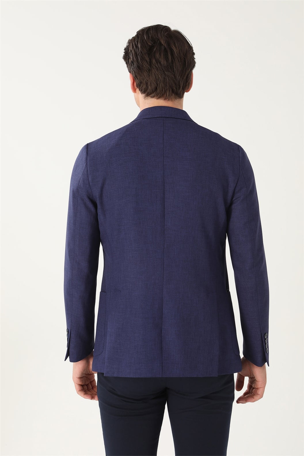 Lacivert Comfort Fit 6 Drop Ceket
