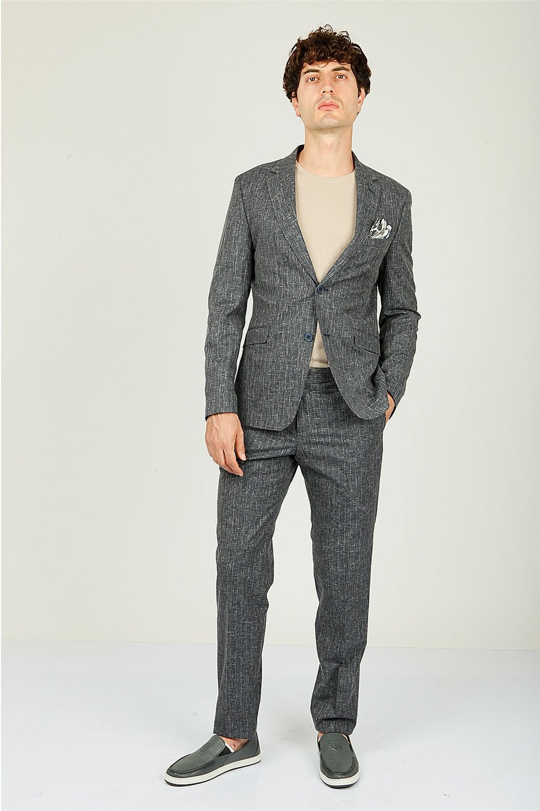 Lacivert Comfort Fit 6 Drop Takım Elbise