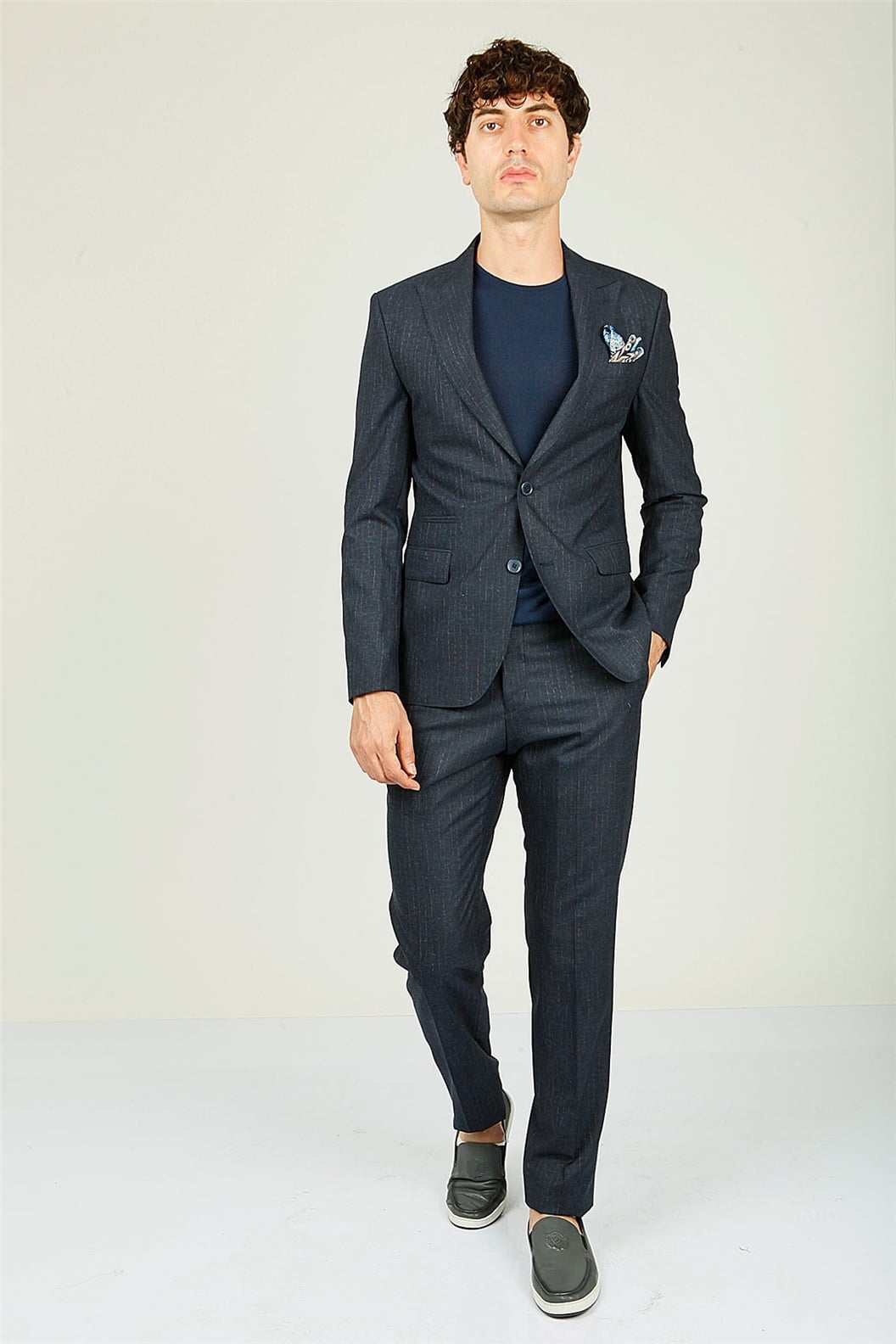 Lacivert Comfort Fit 6 Drop Takım Elbise