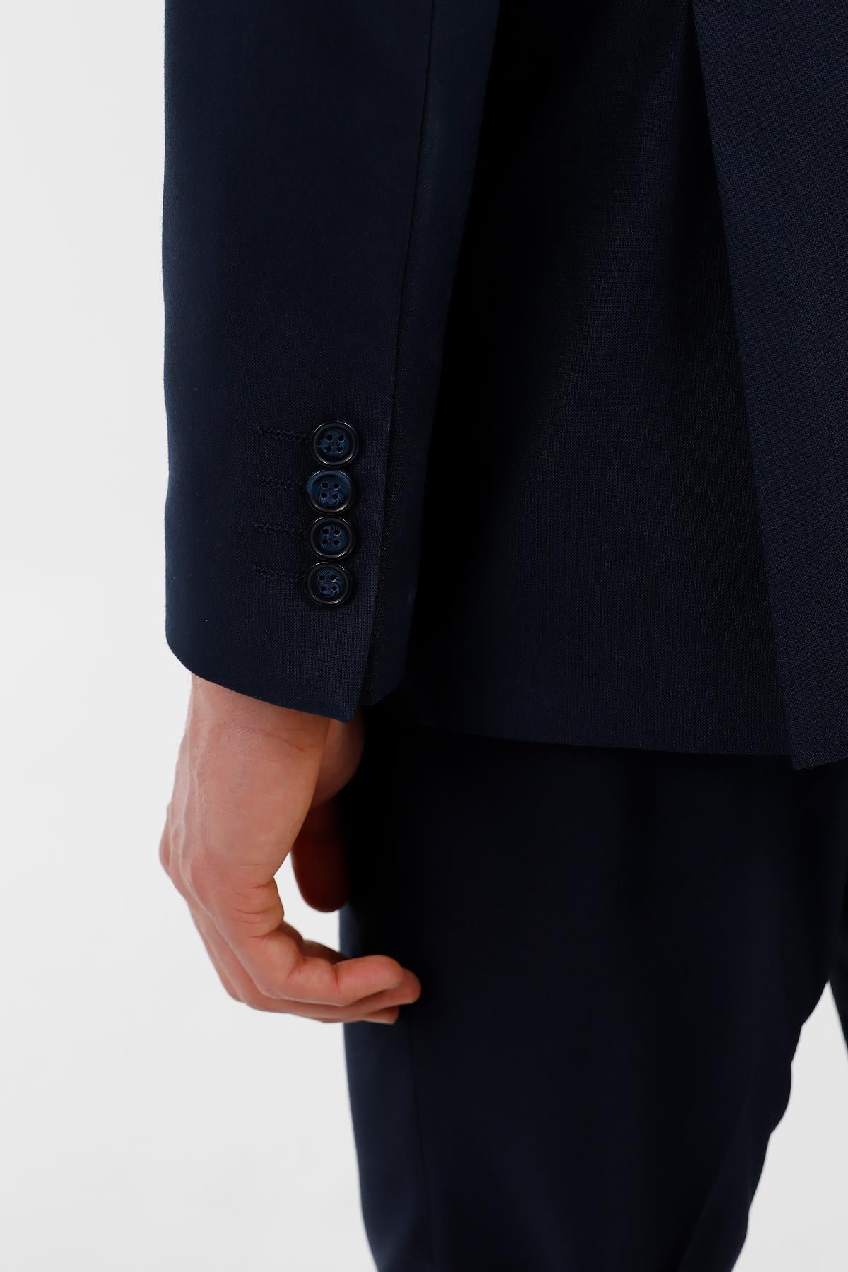 Lacivert Comfort Fit 6 Drop Takım Elbise