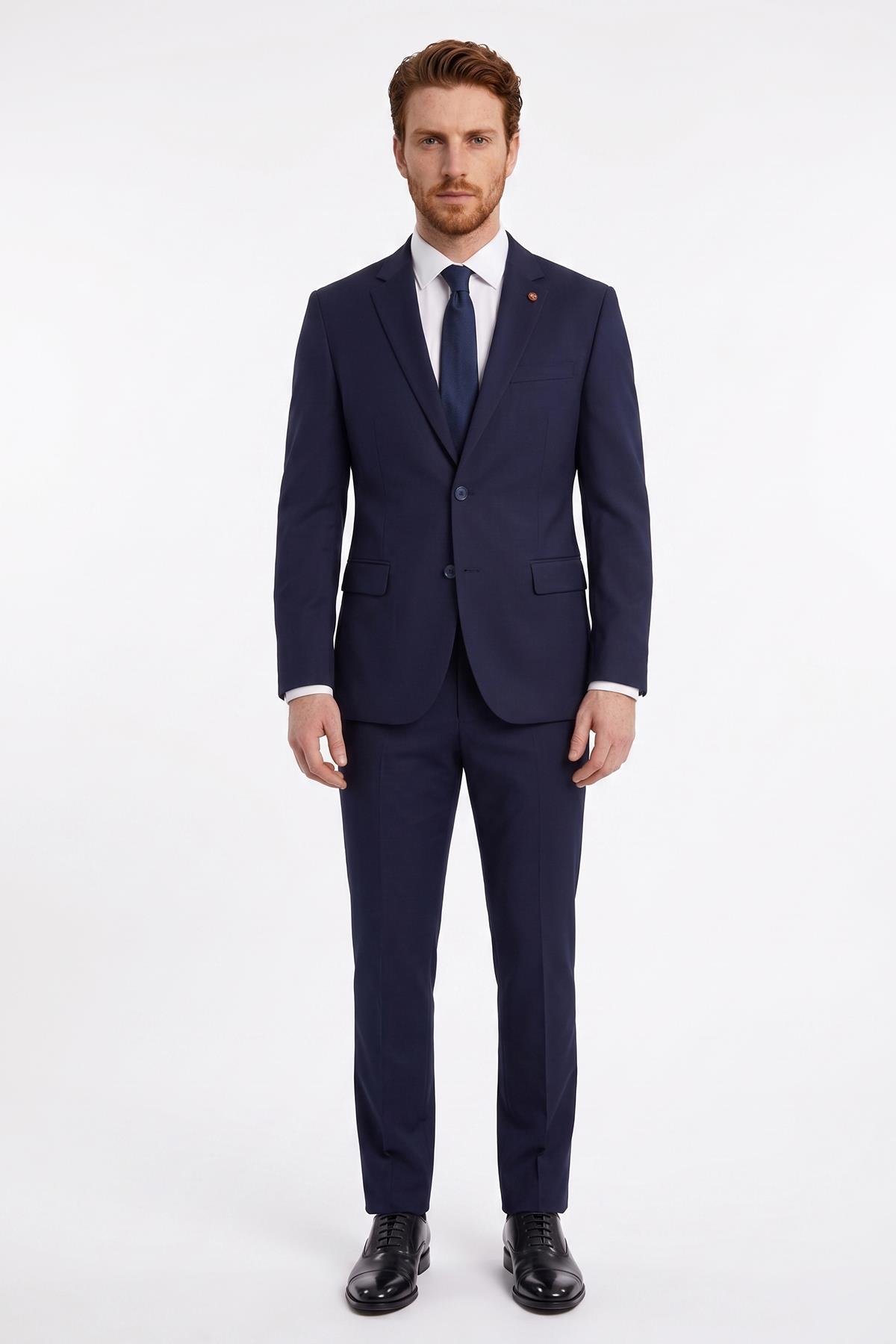 LACİVERT Comfort Fit 6 Drop Takım Elbise