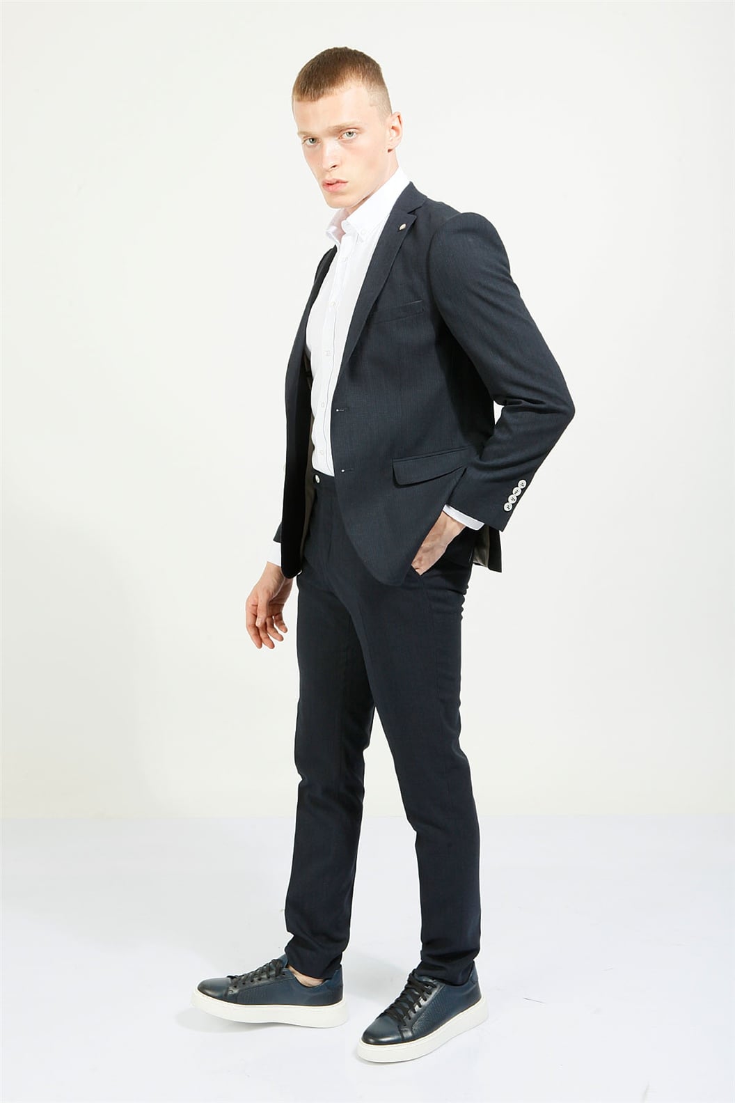 Lacivert Comfort Fit 6 Drop Takım Elbise