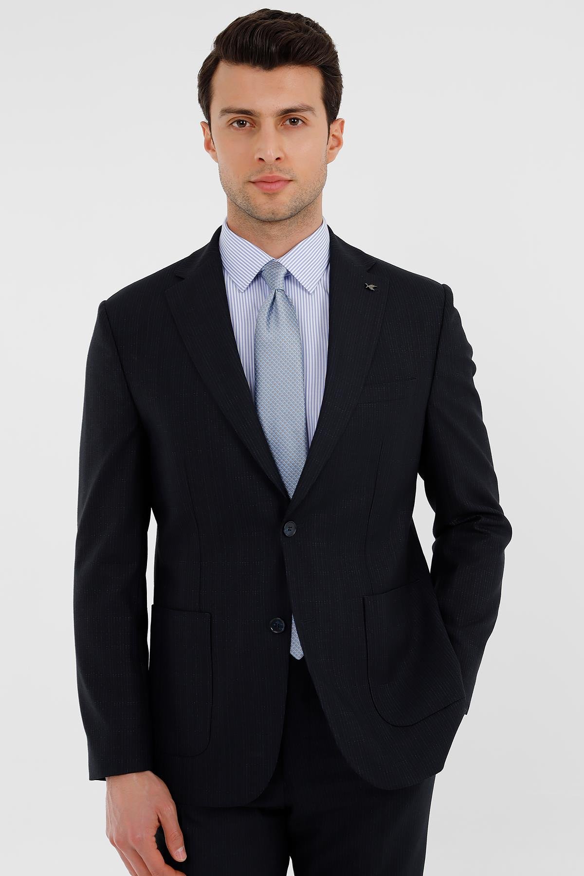 Lacivert Comfort Fit 6 Drop Takım Elbise