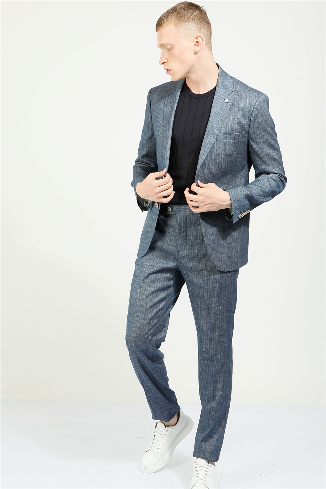 Lacivert Comfort Fit 6 Drop Takım Elbise
