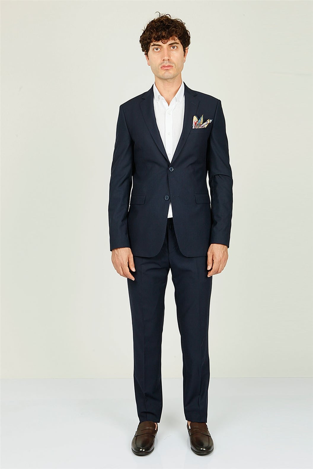 Lacivert Comfort Fit 8 Drop Takım Elbise