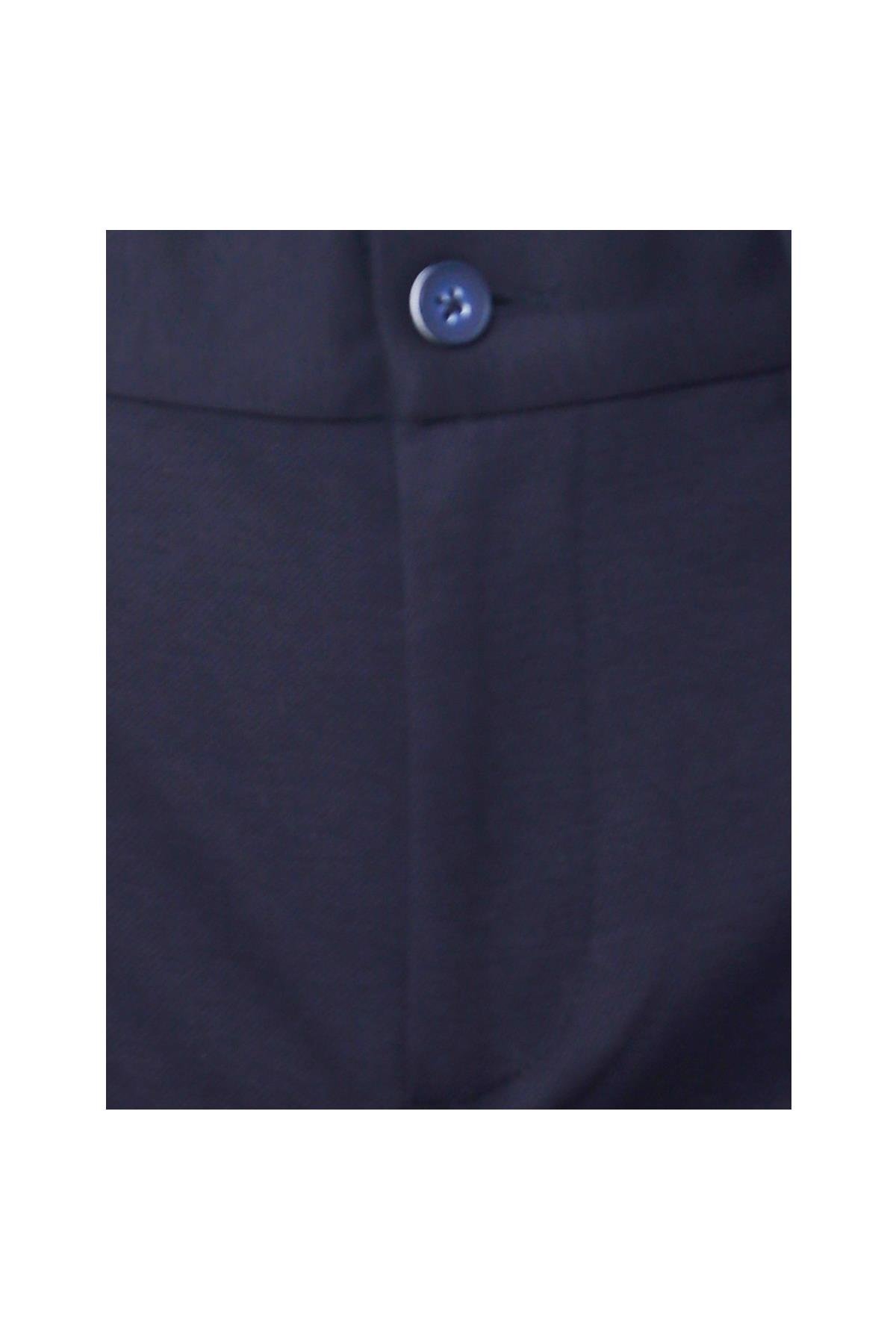 LACİVERT Comfort Fit Bermuda Şort