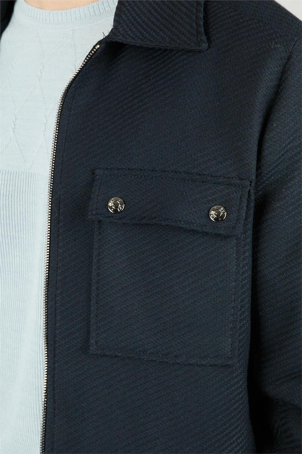 Lacivert Comfort Fit Ceket Mont