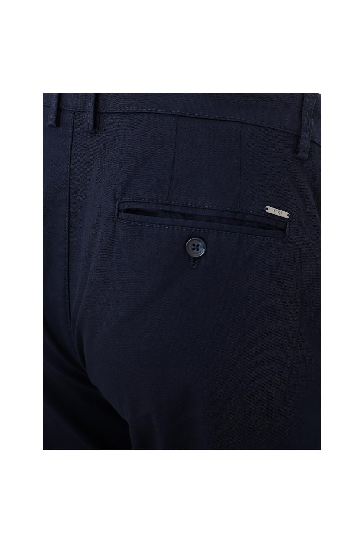 Lacivert Comfort Fit Chino Pantolon