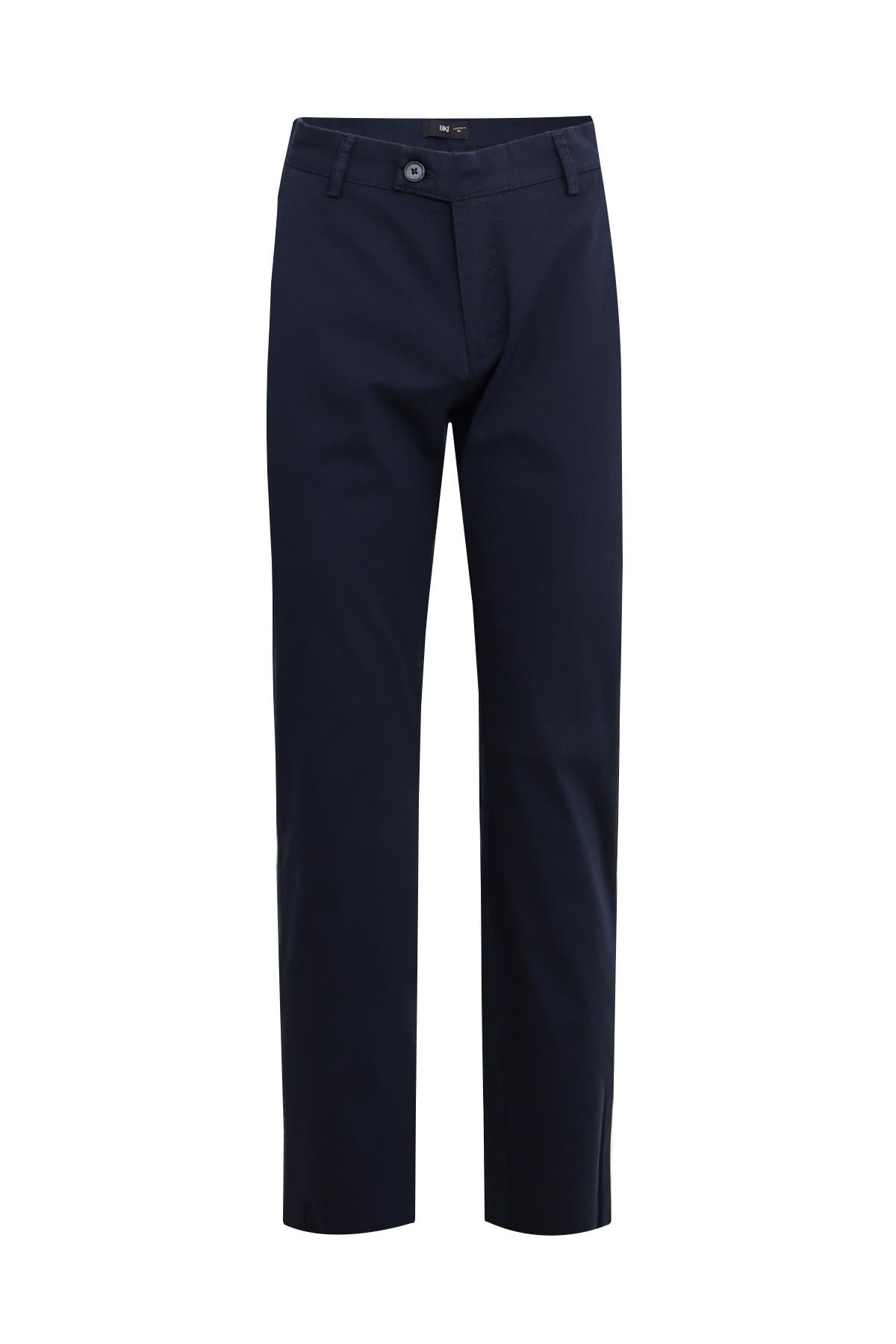 Lacivert Comfort Fit Chino Pantolon
