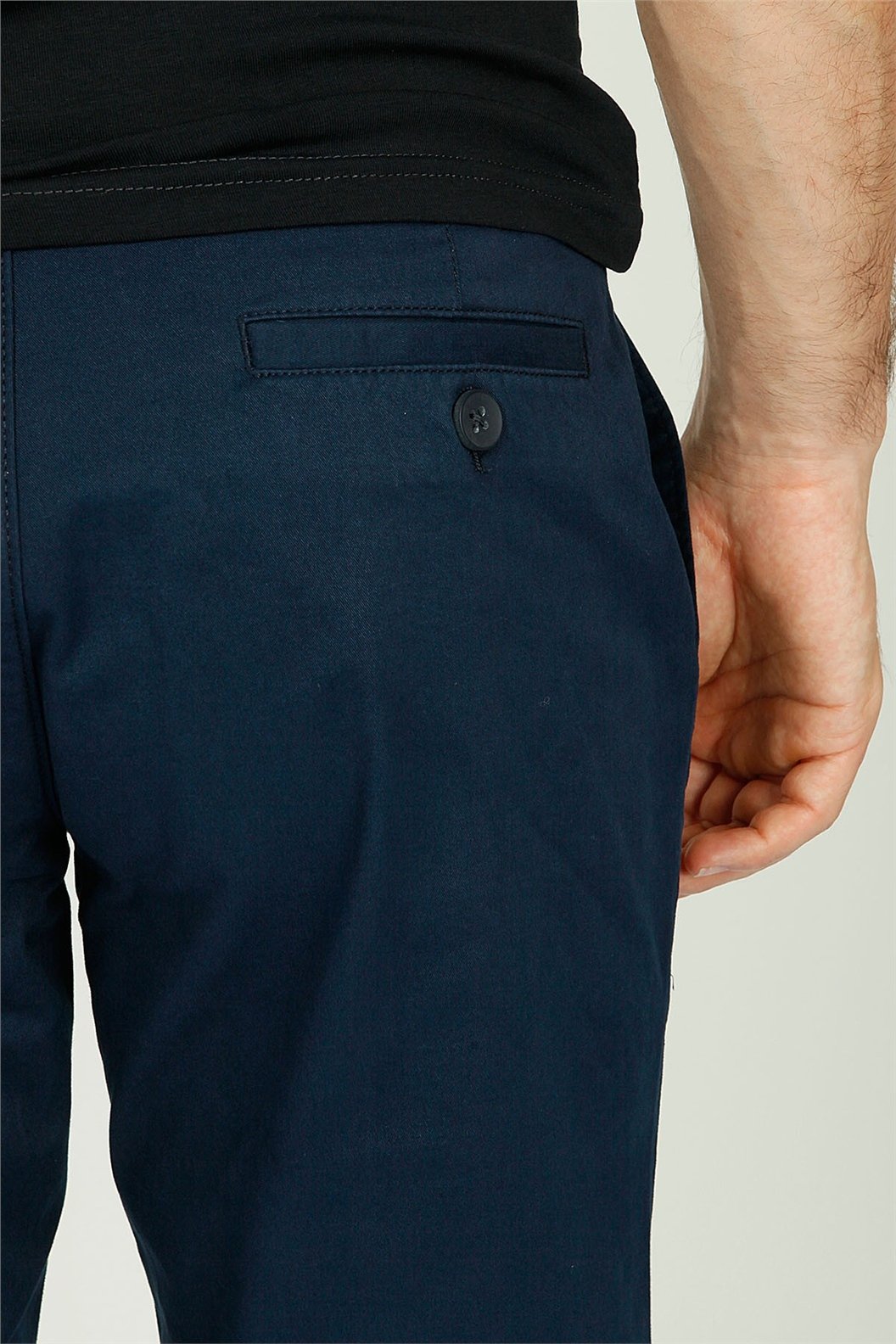 Lacivert Comfort Fit Chino Pantolon