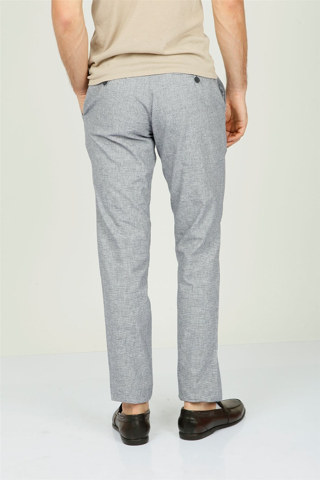 Lacivert Comfort Fit Chino Pantolon