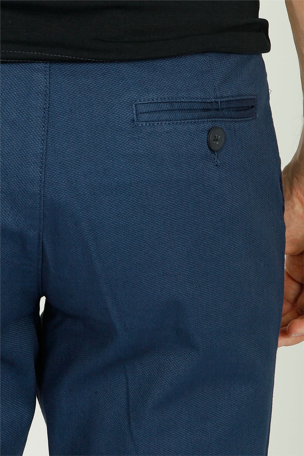 Lacivert Comfort Fit Chino Pantolon