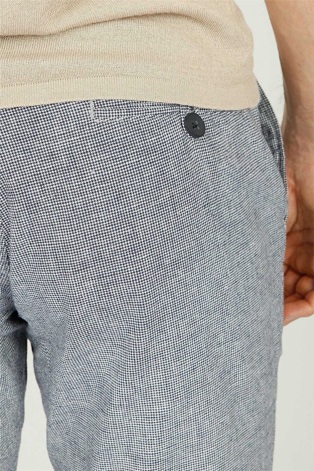 Lacivert Comfort Fit Chino Pantolon